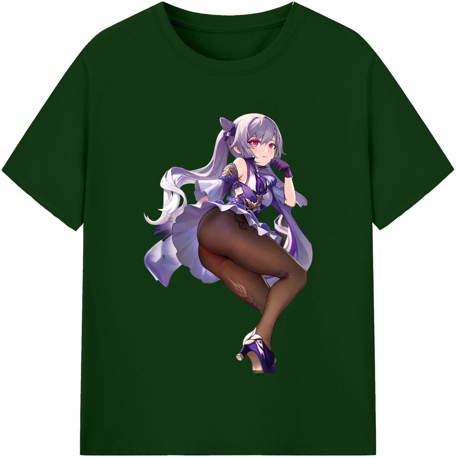 げんし神 刻晴 こくせい genshin Kokusei 綿100％半袖Tシャツ（フロントプリント）